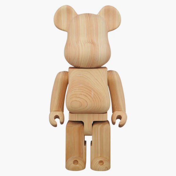 Bearbrick Karimoku Hinoki Cypress 400% Wood