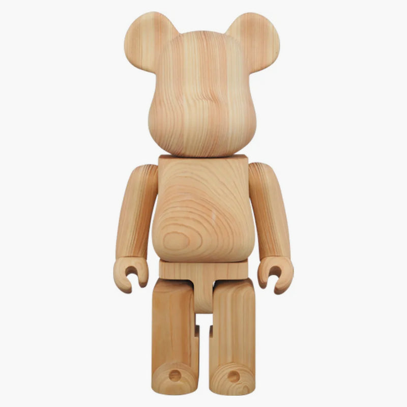 Bearbrick Karimoku Hinoki Cypress 400% Wood
