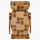 Bearbrick Karimoku Marquetry Chess 400%