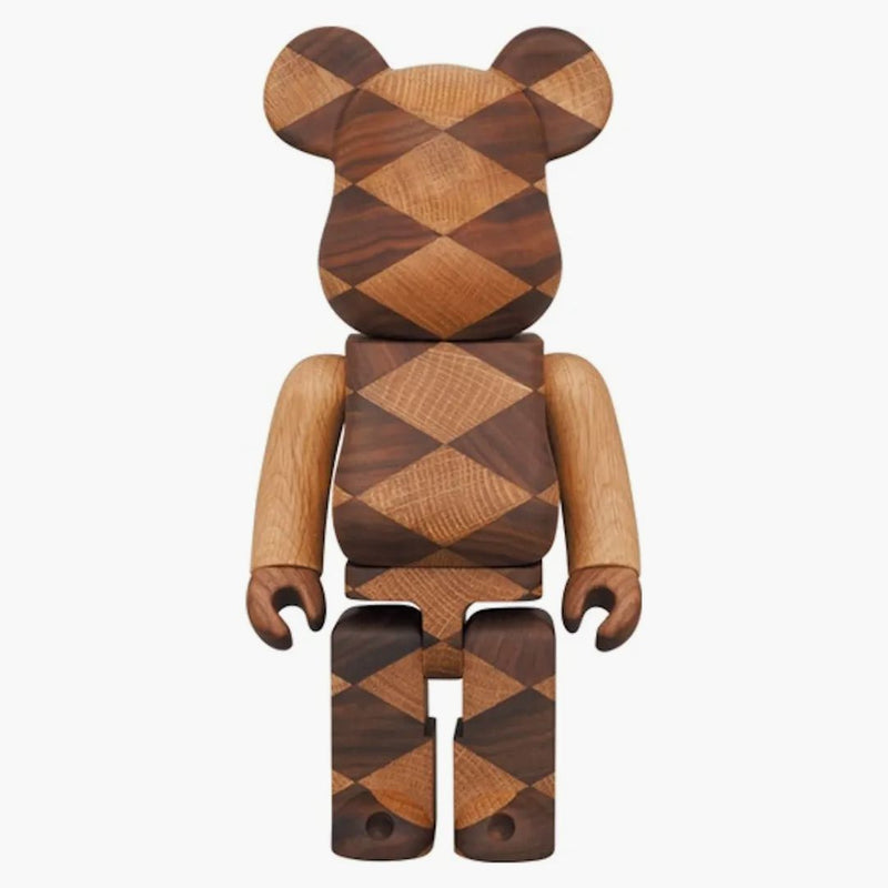 Bearbrick Karimoku Woven (2 Medicom Toy Plus Exclusive) 400%