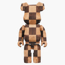 Bearbrick Karimoku fragment 400% polygon CHess 400% Wood