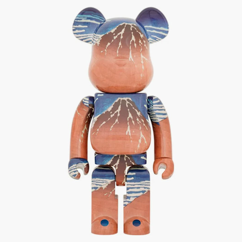 Bearbrick Katsushika Hokusai (trentasei viste su Tomitake, vento fine, mattina limpida) 1000%