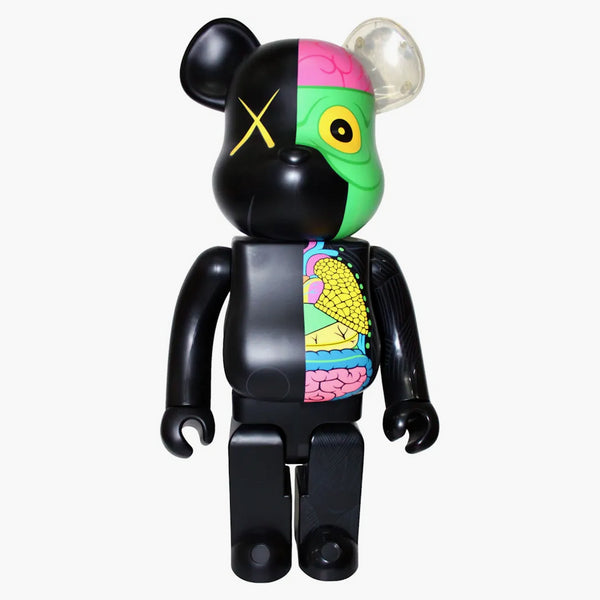 Bearbrick Kaws sezionava il 1000% nero