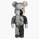 Bearbrick Kaws Dissected 1000% Gray