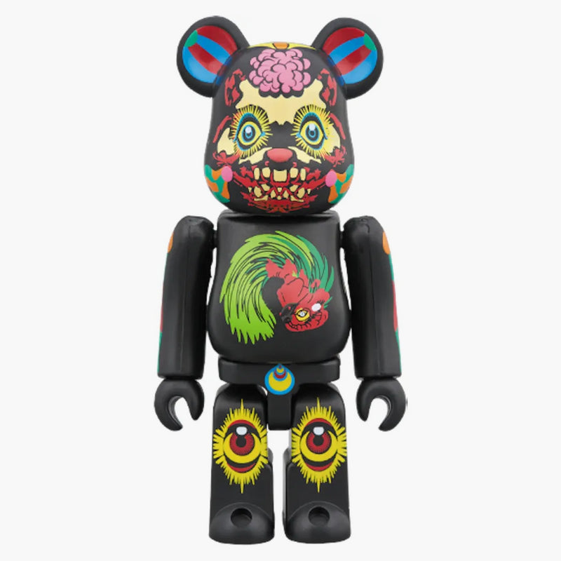 Bearbrick Keiichi Tanaami 100% a 400% černé