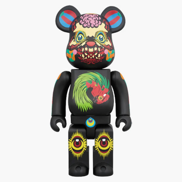 Bearbrick Keiichi Tanaami 100% a 400% černé