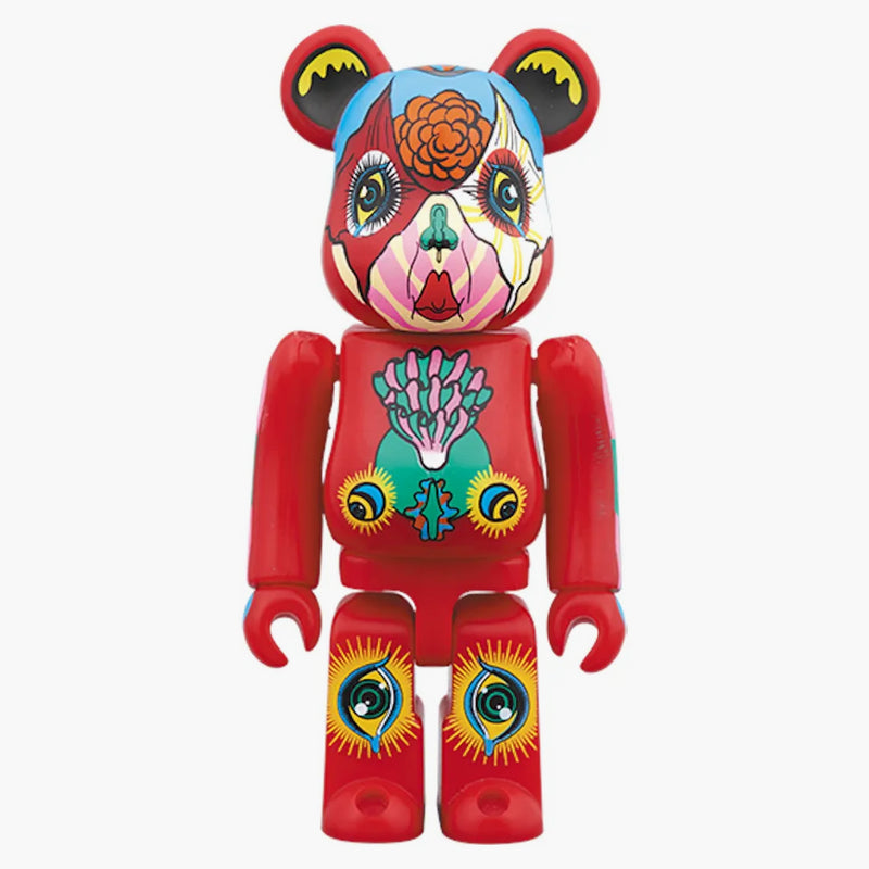 Bearbrick Keiichi Tanaami 100% a 400% červené