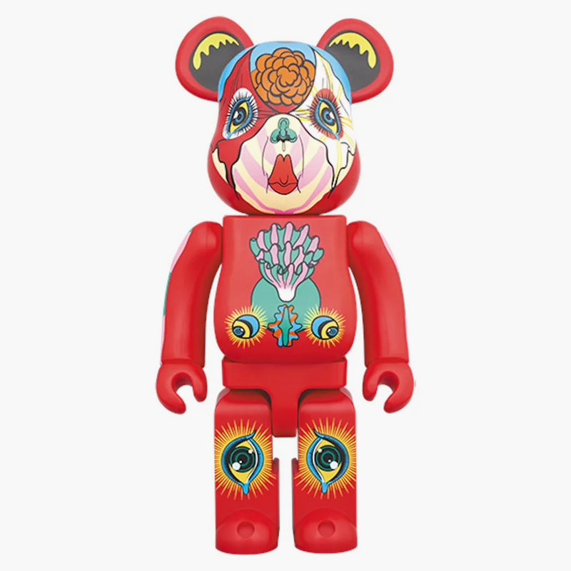 Bearbrick Keiichi Tanaami 100% a 400% červené