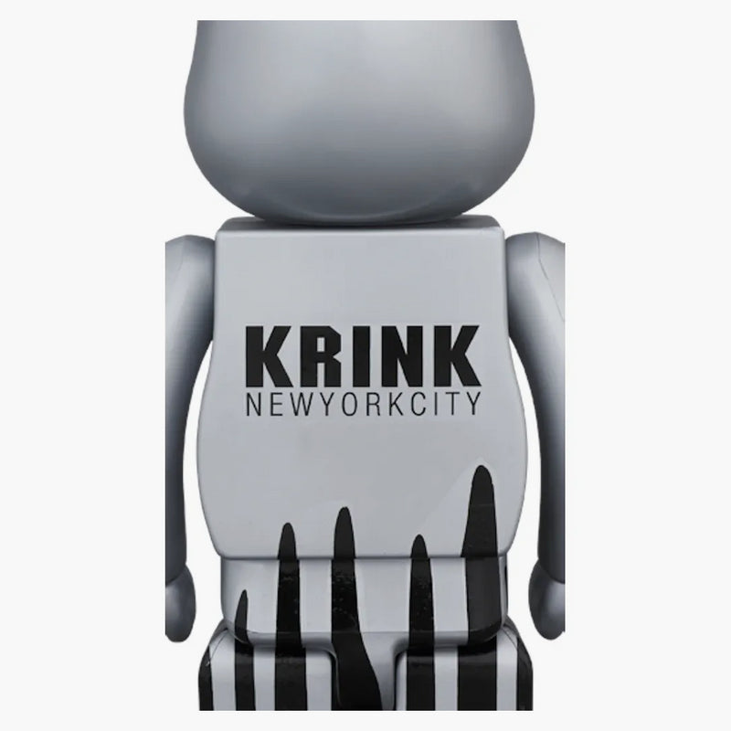Bearbrick Krink 100% & 400% set stříbro
