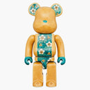 Bearbrick Kutani Craftsman (topaz Color Magnetic Color Three Friends) 400%