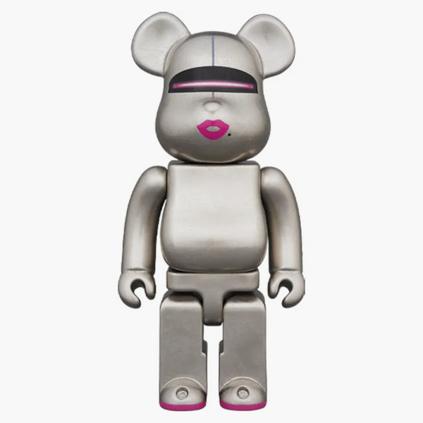 Bearbrick Kutani Hajime Sorayama (Pure Platinum Leaf) 400%