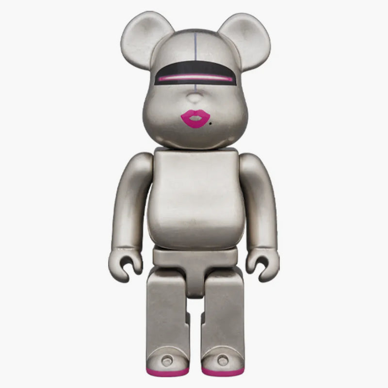 Bearbrick Kutani Hajime Sorayama (Pure Platinum Leaf) 400%