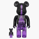 Bearbrick la Tour Eiffel Tower Sakura Ver. 100% & 400% set