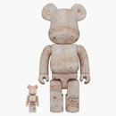 Bearbrick Leonardo da Vinci (Vitruvian Man) 100% & 400% set