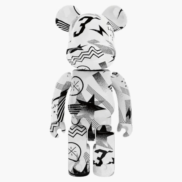 Bearbrick li-ning móda 1000% bílá