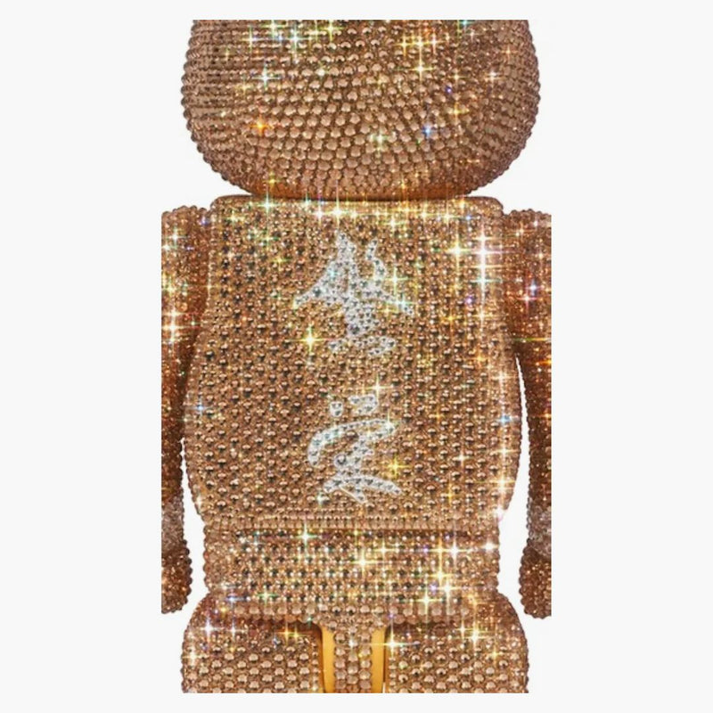 Bearbrick Lights Style Mastermind Japan Crystal 400% Gold/silver