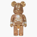 Bearbrick Lights Style Mastermind Japan Crystal 400% Gold/silver