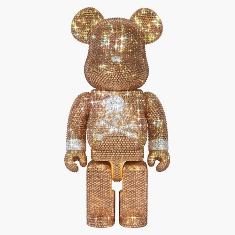 Bearbrick Lights Style Mastermind Japan Crystal 400% Gold/silver