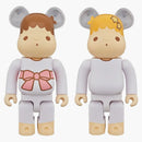 Bearbrick Little Twin Stars Kiki Lala 400% Set White