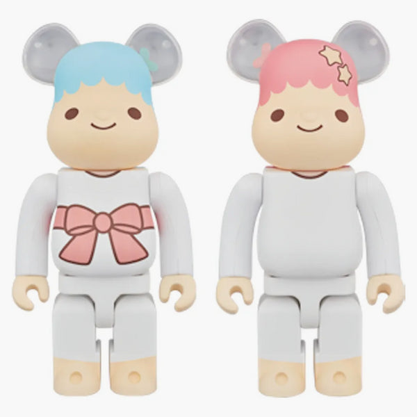 Bearbrick Little Twin Stars Kiki & Lara 400% White