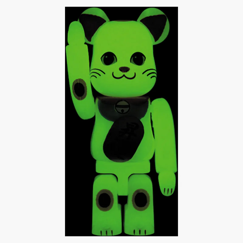 Bearbrick Lucky Cat 100% fosforescence