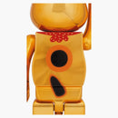 Bearbrick Lucky Cat Good Luck Ten Million Ryo 1000% Gold Plated