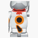 Bearbrick Lucky Cat Hodně štěstí deset milionů Ryo 100% a 400% sada stříbrná