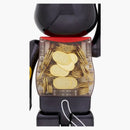 Bearbrick Lucky Cat Oval Ten Million Ryo Black Plated 1000%