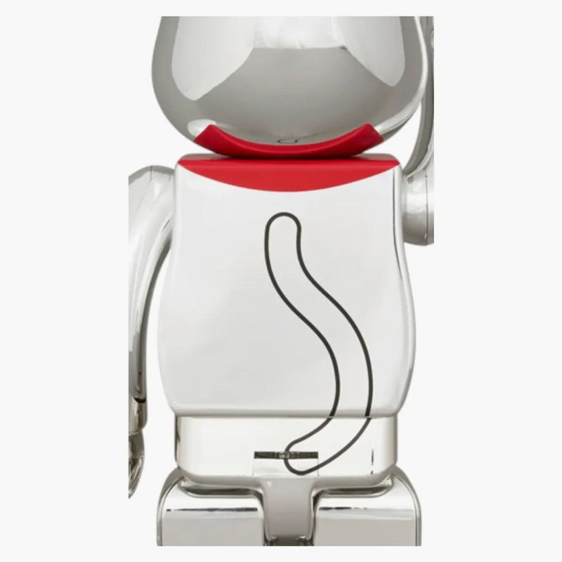 Bearbrick Lucky Cat Silver Plated Luminous 4