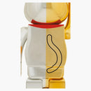 Bearbrick Lucky Cat Ten Million Gold X Good Luck Silver 1000% Gold/Silver