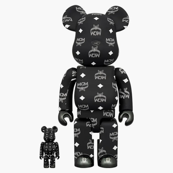 Bearbrick MCM 100% a 400% sada černá