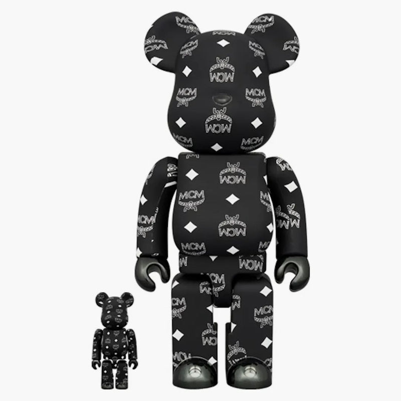 Bearbrick MCM 100% a 400% sada černá