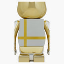 Bearbrick Medicom Toy Plus 1000% Silver Chrome Ver.