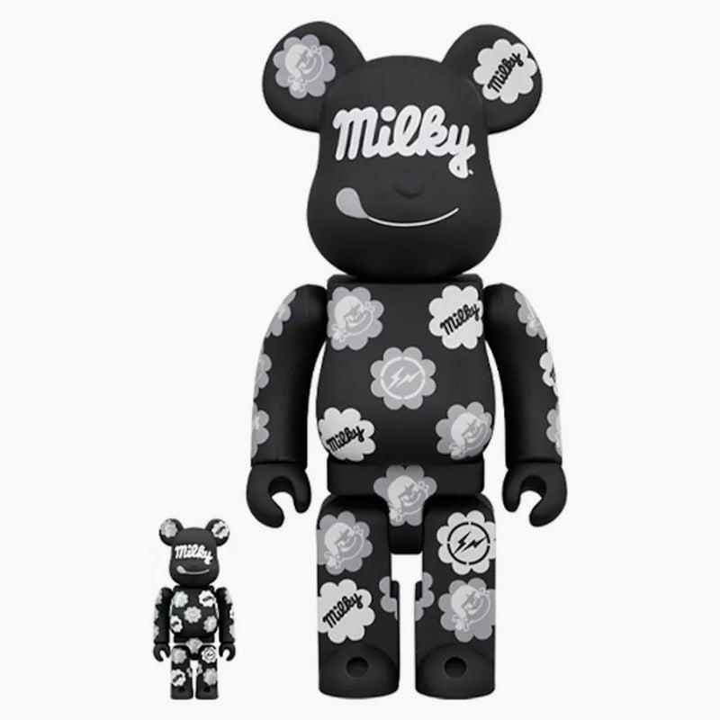 Bearbrick Milky The Conveni Milky 100% & 400% Set Black