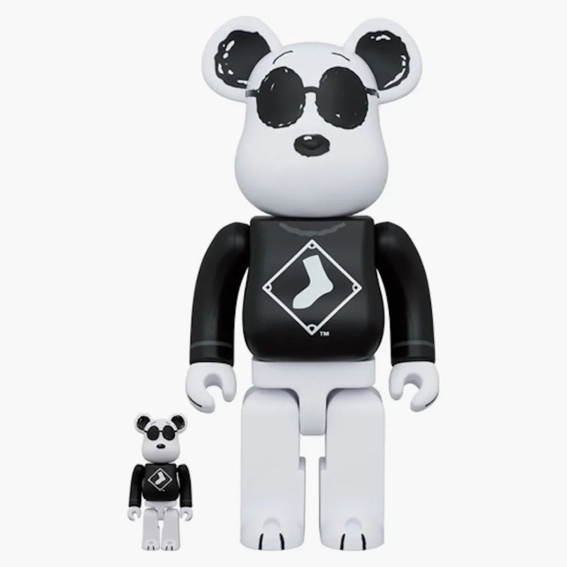 Bearbrick MLB x arašídy Snoopy (White Sox) 100% a 400% sada
