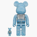 Bearbrick my första vara @ rbrick b @ by water crest ver. 100% & 400% uppsättning