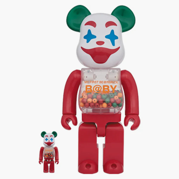 Bearbrick min första vara@rbrick jester ver. 100% & 400% SET RED MULTICOLOR