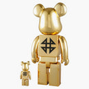 Bearbrick Madsaki 100% & 400% set gold