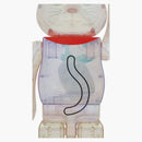 Bearbrick Maneki Neko 1000% Transparent Plating