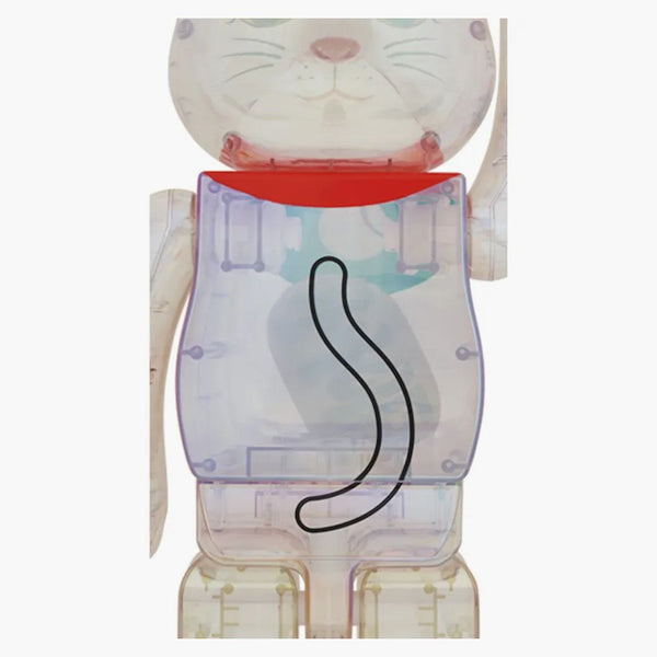Bearbrick Maneki Neko 1000% Transparentní pokovování