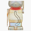 Bearbrick Maneki Neko 100% & 400% Set Transparent Plating