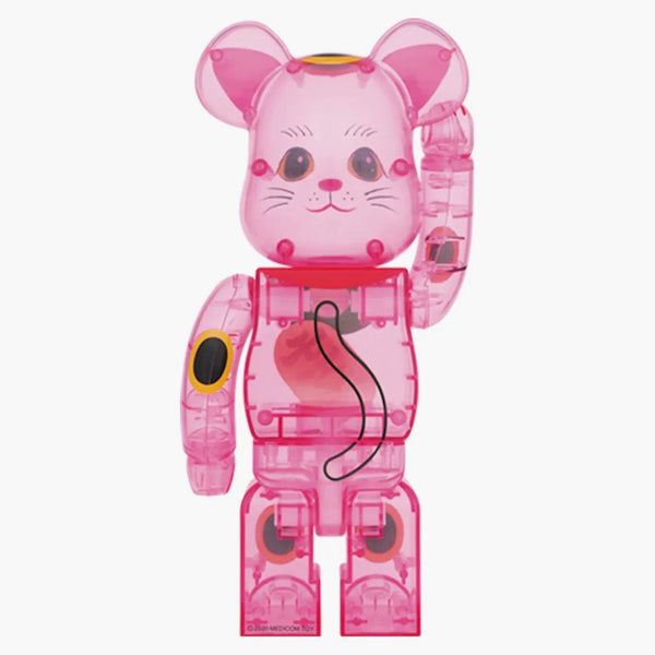 Bearbrick Maneki Neko 400% Pink Transparent
