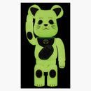 Bearbrick Maneki Neko Fukuiri Phosphorescence Glow 400%