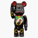 Bearbrick Maneki Neko Gold Luck 100% & 400% set