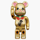 Bearbrick Maneki Neko Gold Luck Plating 2 400%