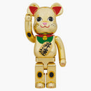 Bearbrick Maneki Neko Gold Plated Ascension 1000%