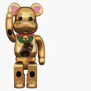 Bearbrick Maneki Neko Gold Plated Luminous 400%