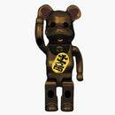 Bearbrick Maneki Neko Gold Plated Luminous 400%