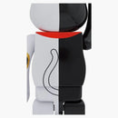Bearbrick Maneki Neko Invitación Black X Fortune White 1000