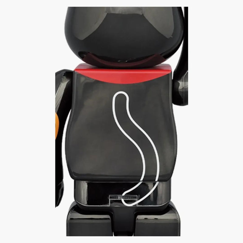Bearbrick Maneki Neko Luminous 400% czarny plated